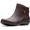 imageClarks Womens Ashland Mabel Ankle BootDark Brown Tumbled