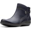 imageClarks Womens Ashland Mabel Ankle BootNavy Tumbled