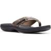 imageClarks Womens Breeze Sea FlipFlopPewter SyntheticBlack Sole