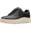 imageClarks Womens Mykah Joy SneakerBlack Leather