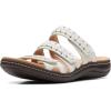 imageClarks womens Laurieann CoveFlat SandalWhite Leather