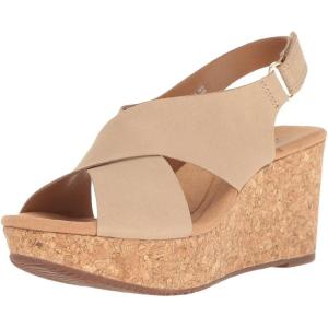 imageClarks Womens Annadel Eirwyn Wedge SandalSand Nubuck