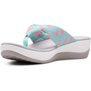 imageClarks Womens Arla Glison Flip FlopAqua Print