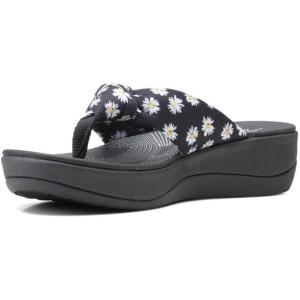 imageClarks Womens Arla Glison Flip FlopBlackWhite