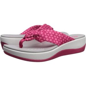 imageClarks Womens Arla Glison Flip FlopBright Rose TextilePink Dots
