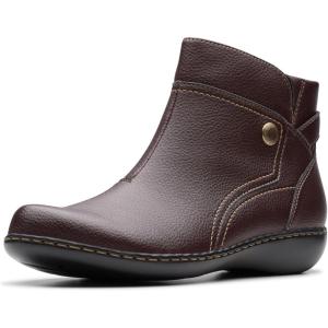 imageClarks Womens Ashland Mabel Ankle BootDark Brown Tumbled