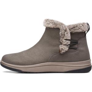 imageClarks Womens Breeze Fur Ankle BootDark Olive Textile