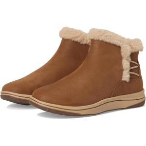 imageClarks Womens Breeze Fur Ankle BootDark Tan Combi