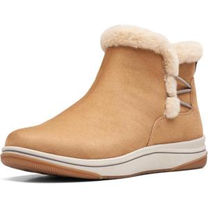 imageClarks Womens Breeze Fur Ankle BootTan