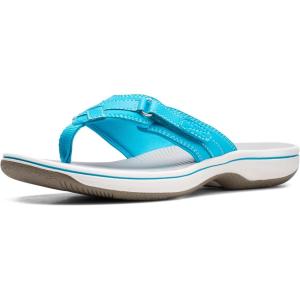 imageClarks Womens Breeze Sea FlipFlopAqua Synthetic