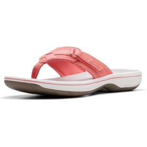 imageClarks Womens Breeze Sea FlipFlopCoral Synthetic