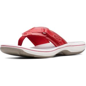 imageClarks Womens Breeze Sea FlipFlopRed Synthetic