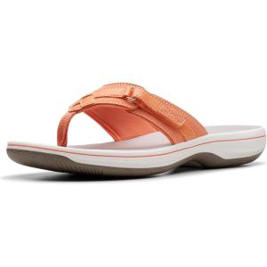 imageClarks Womens Breeze Sea FlipFlopTangerinePop Synthetic