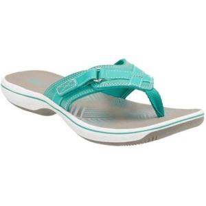 imageClarks Womens Breeze Sea FlipFlopTurquoise Synthetic