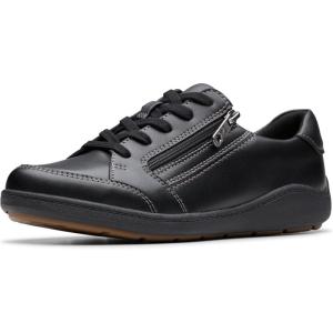 imageClarks Womens Bryianne Bayla SneakerBlack Leather