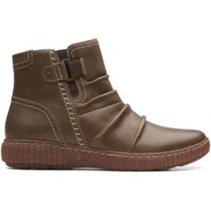 imageClarks Womens Caroline Orchid Ankle BootOlive Leather