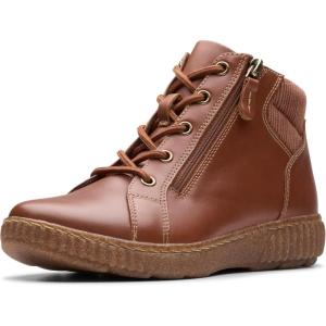 imageClarks Womens Caroline Park Ankle BootTan Combi