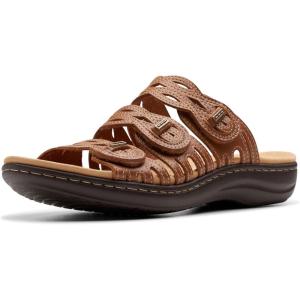 imageClarks Womens Laurieann Ruby Flat SandalTan Leather