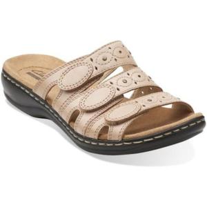 imageClarks Womens Leisa Cacti Slide SandalNude Leather