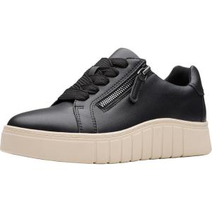 imageClarks Womens Mykah Joy SneakerBlack Leather