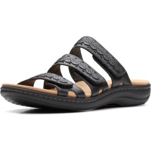 imageClarks womens Laurieann CoveFlat SandalBlack Leather