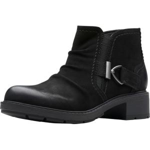 imageClarks Womens Hearth Clara Ankle BootBlack Nubuck