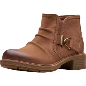 imageClarks Womens Hearth Clara Ankle BootTan Nubuck