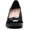 imageClarks Womens Bayla Skip PumpBlack Patent Synthetic