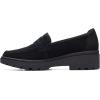 imageClarks Womens Calla Ease Loafer FlatBlack Suede