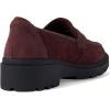 imageClarks Womens Calla Ease Loafer FlatBurgundy Suede