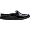 imageClarks Womens Ellowyn Amelia MuleBlack Crinkle Patent Synthetic