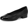 imageClarks Womens Juliet Rise Ballet FlatBlack Leather