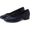 imageClarks Womens Juliet Rise Ballet FlatNavy Leather