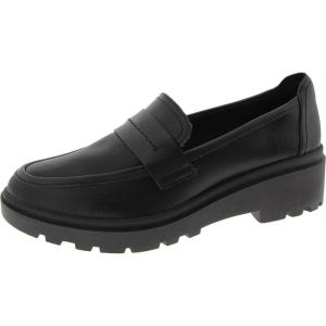imageClarks Womens Calla Ease Loafer FlatBlack Leather
