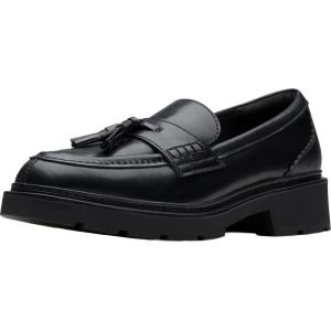 imageClarks Womens Lauryl Tassel LoaferBlack Leather