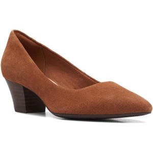 imageClarks Womens Teresa Step PumpDark Tan Suede