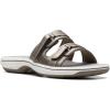 imageClarks womens Breeze PiperSlide SandalPewter