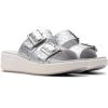 imageClarks womens Drift BuckleSilver Metallic