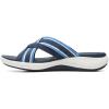 imageClarks womens Roseville BayFlat SandalDark Navy Textile