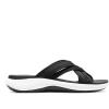 imageClarks womens Roseville BayFlat SandalBlack Textile