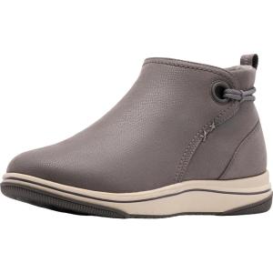 imageClarks Womens Breeze Derby Cloudsteppers Ankle BootDark Grey Textile