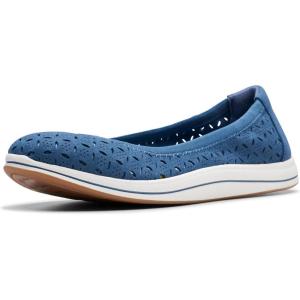 imageClarks Womens Breeze Roam Ballet FlatBlue Textile
