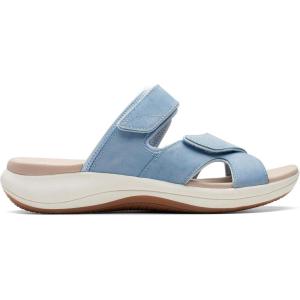 imageClarks womens Mira EaseSlide SandalDenim Blue Textile