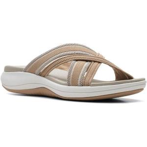 imageClarks womens Roseville BayFlat SandalSand Combi Textile