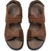 imageClarks Mens Walkford Walk Sport SandalLight Brown Leather