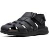 imageClarks Mens Walkford Fish Fisherman SandalBlack Tumbled Leather