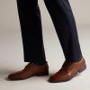 imageClarks Mens Tilden CapDark Tan Leather