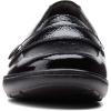 imageClarks Womens Cora Daisy LoaferBlack Synthetic Crinkle Patent Synthetic