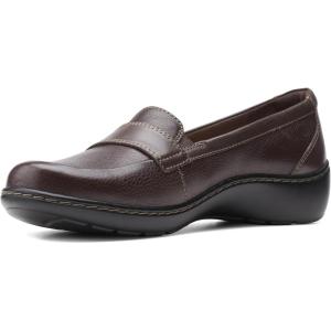 imageClarks Womens Cora Daisy LoaferDark Brown Tumbled Leather