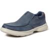 imageClarks Mens Bradley Free LoaferNavy Leather